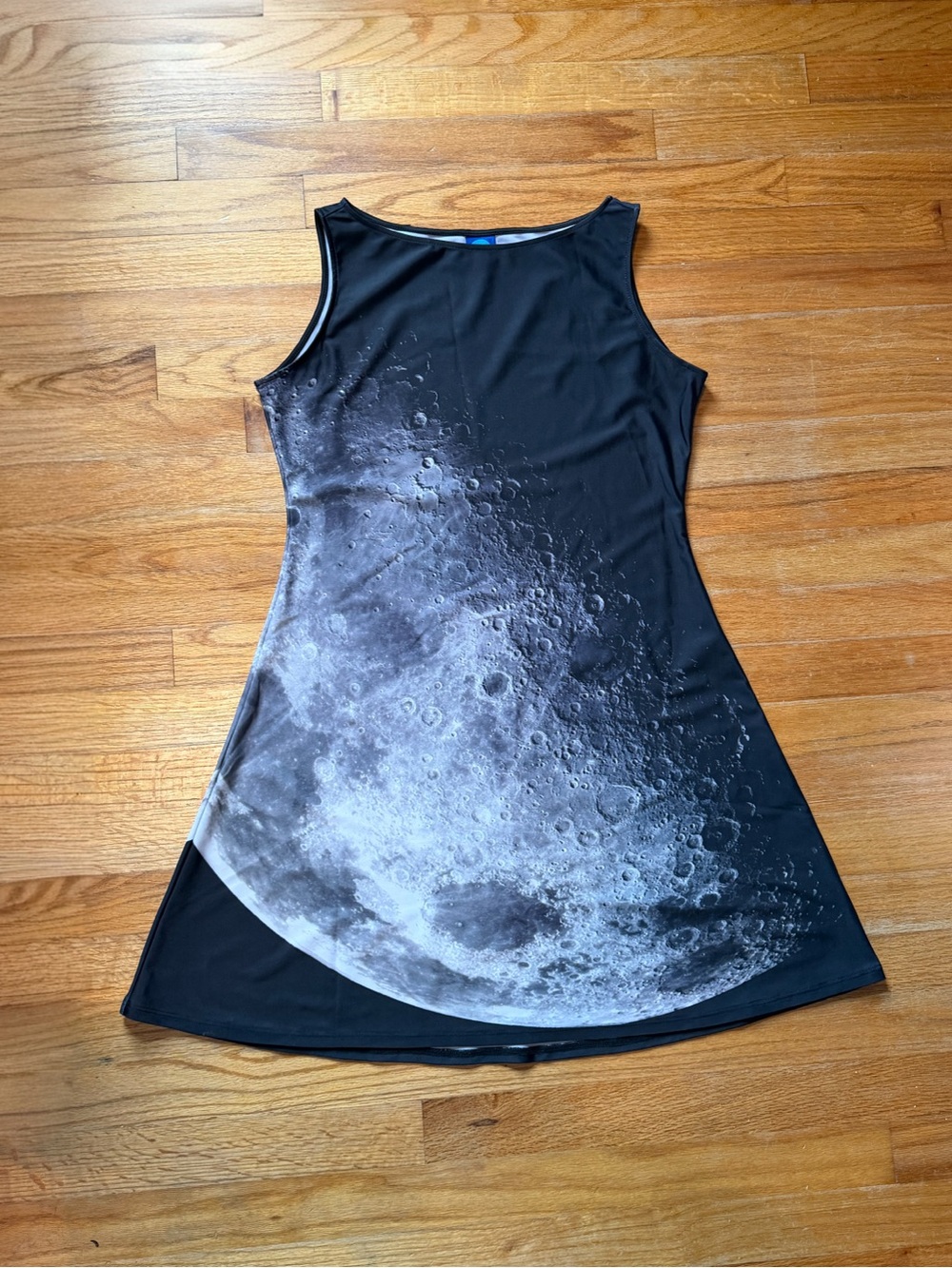 Black Full Moon A-Line Mini Dress